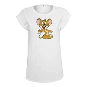 Merchcode Tričko 'Tom & Jerry Mouse'  biela