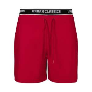 Urban Classics Plavecké šortky  ohnivo červená / čierna / biela
