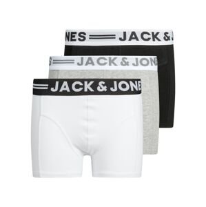 JACK & JONES Nohavičky  sivá / čierna / biela