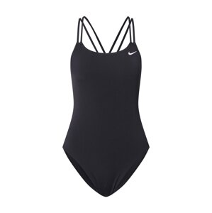 Nike Swim Jednodielne plavky  čierna / biela