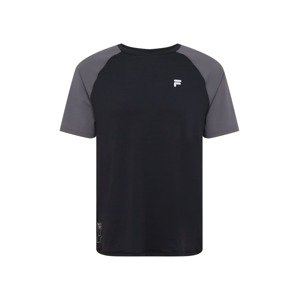FILA Funkčné tričko 'RAGEWITZ'  tmavosivá / čierna / biela