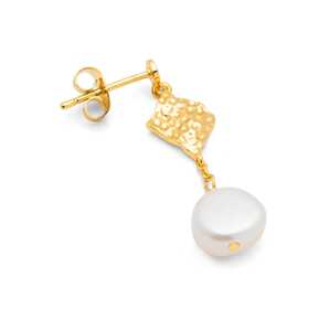 Lulu Copenhagen Náušnice 'BOHEME'  zlatá / perlovo biela