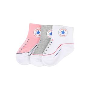 CONVERSE Ponožky 'INFANT'  modrá / sivá / ružová / biela