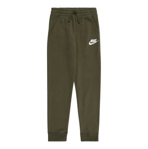 Nike Sportswear Nohavice  kaki / biela