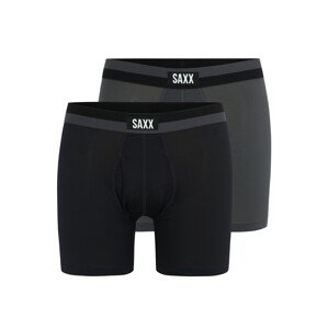 SAXX Športové nohavičky  tmavosivá / čierna / biela