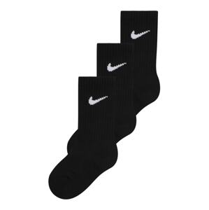 NIKE Športové ponožky 'CREW'  čierna / biela