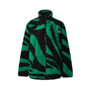 TOPSHOP Prechodná bunda  trávovo zelená / čierna