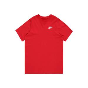 Nike Sportswear Tričko  červená / biela