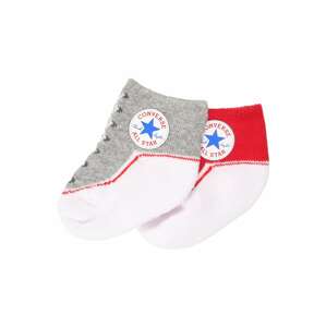 CONVERSE Ponožky 'CHUCK'  sivá / červená / biela
