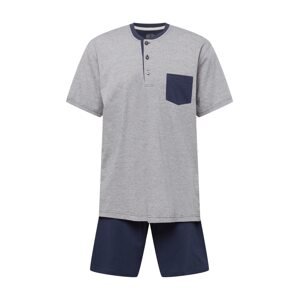 CECEBA Krátke pyžamo  námornícka modrá / sivá melírovaná
