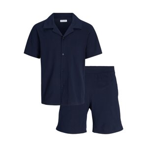 JACK & JONES Krátke pyžamo 'MATTHEW'  námornícka modrá