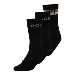 BOSS Ponožky  hnedá / čierna / biela