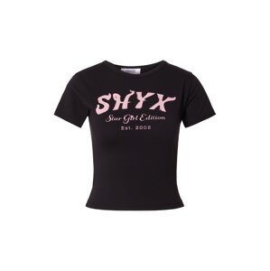 SHYX Tričko 'Rebecca'  svetloružová / čierna