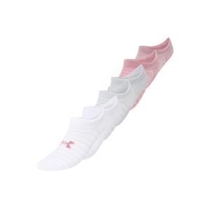 UNDER ARMOUR Športové ponožky 'Essential'  svetlosivá / ružová / staroružová / biela