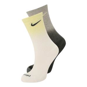 Nike Sportswear Športové ponožky 'Everyday Plus'  krémová / žltá / zelená