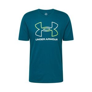 UNDER ARMOUR Funkčné tričko 'GL FOUNDATION UPDATE'  modrozelená / limetová / šedobiela