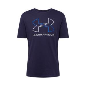 UNDER ARMOUR Funkčné tričko 'GL FOUNDATION UPDATE'  modrá / námornícka modrá / biela