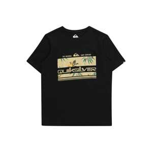 QUIKSILVER Funkčné tričko 'TROPICAL RAINBOW'  piesková / žltá / zelená / čierna