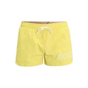BOSS Plavecké šortky 'Mooneye'  žltá / biela