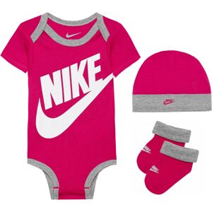 Nike Sportswear Set 'Futura'  sivá melírovaná / tmavoružová / biela