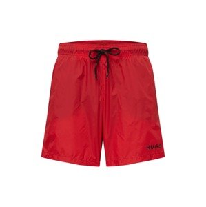 HUGO Plavecké šortky 'Haiti'  červená / čierna
