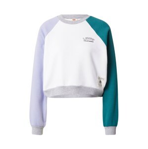 LEVI'S ® Mikina 'Vintage Raglan Crewneck Sweatshirt'  pastelovo modrá / sivá melírovaná / nefritová / biela