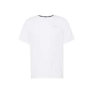 NIKE Funkčné tričko 'Miler'  strieborná / biela