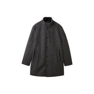 TOM TAILOR Prechodný kabát  antracitová / čierna / biela