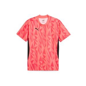 PUMA Funkčné tričko 'Individual Final'  koralová / červená / čierna