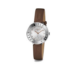 FURLA Analógové hodinky 'Essential'  hnedá / strieborná