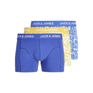 JACK & JONES Boxerky 'MARBELLA'  kráľovská modrá / žltá / biela