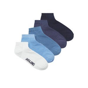 JACK & JONES Ponožky 'BEN'  námornícka modrá / indigo / modrá denim / svetlomodrá / biela