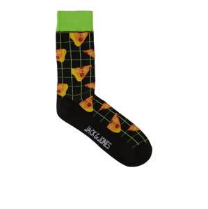 JACK & JONES Ponožky 'JUNKS'  kiwi / oranžová / čierna