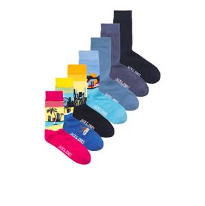 JACK & JONES Ponožky 'CITIES'  dymovo modrá / kráľovská modrá / modrosivá / svetlomodrá / ružová / čierna