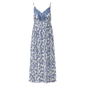 KOROSHI Letné šaty  modrá / prírodná biela