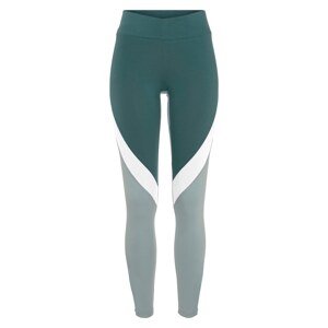 LASCANA ACTIVE Športové nohavice  zelená / mätová / svetlozelená / biela