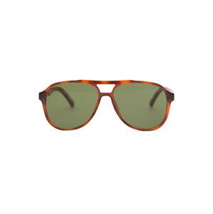 Pull&Bear Slnečné okuliare  koňaková / zelená melírovaná