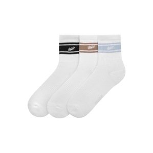 Pull&Bear Ponožky  svetlomodrá / hnedá / čierna / biela