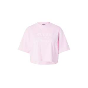 GUESS Funkčné tričko 'DAKOTA'  rosé / biela