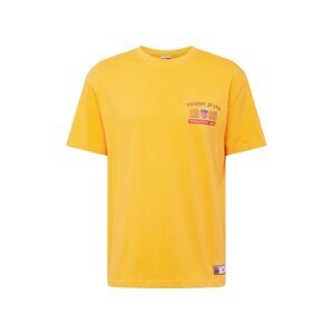 Tommy Jeans Tričko 'ARCHIVE GAMES'  námornícka modrá / zlatá žltá / červená / biela