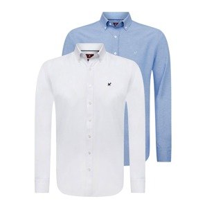 Williot Biznis košeľa 'Oxford '  modrá / biela
