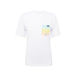 BILLABONG Funkčné tričko 'TEAM'  azúrová / svetlomodrá / pastelovo oranžová / biela