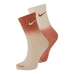 Nike Sportswear Ponožky 'Everyday Plus'  béžová / oranžová