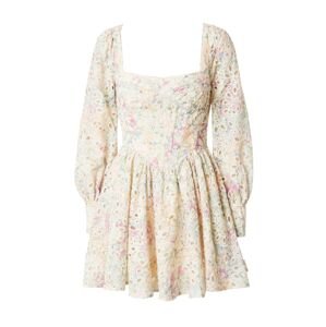 Bardot Košeľové šaty 'LILA'  zelená / broskyňová / pastelovo ružová / svetloružová