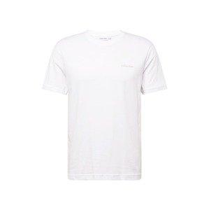 Calvin Klein Tričko  sivobéžová / biela