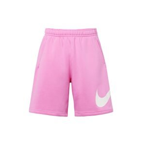Nike Sportswear Nohavice 'CLUB'  ružová / biela