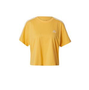 ADIDAS SPORTSWEAR Funkčné tričko 'Essentials 3- Stripes'  žltá / biela