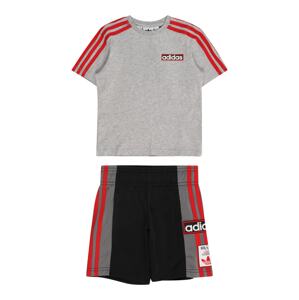 ADIDAS ORIGINALS Joggingová súprava  sivá / červená / čierna / biela