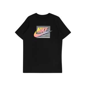 Nike Sportswear Tričko 'FUTURA RETRO'  modrosivá / žltá / lososová / čierna