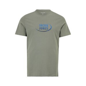Jack & Jones Plus Tričko  modrá / olivová / čierna